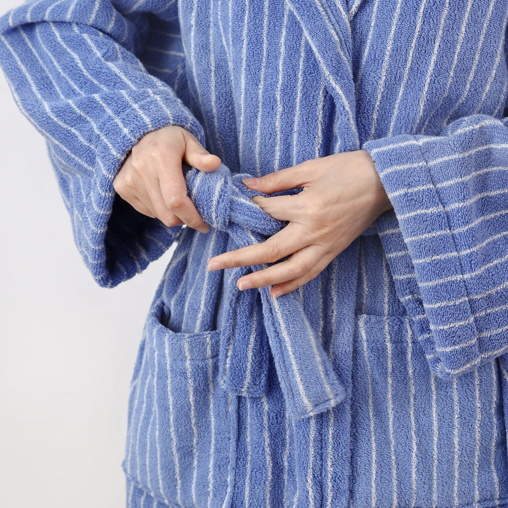 Coastal Striped Bathrobe