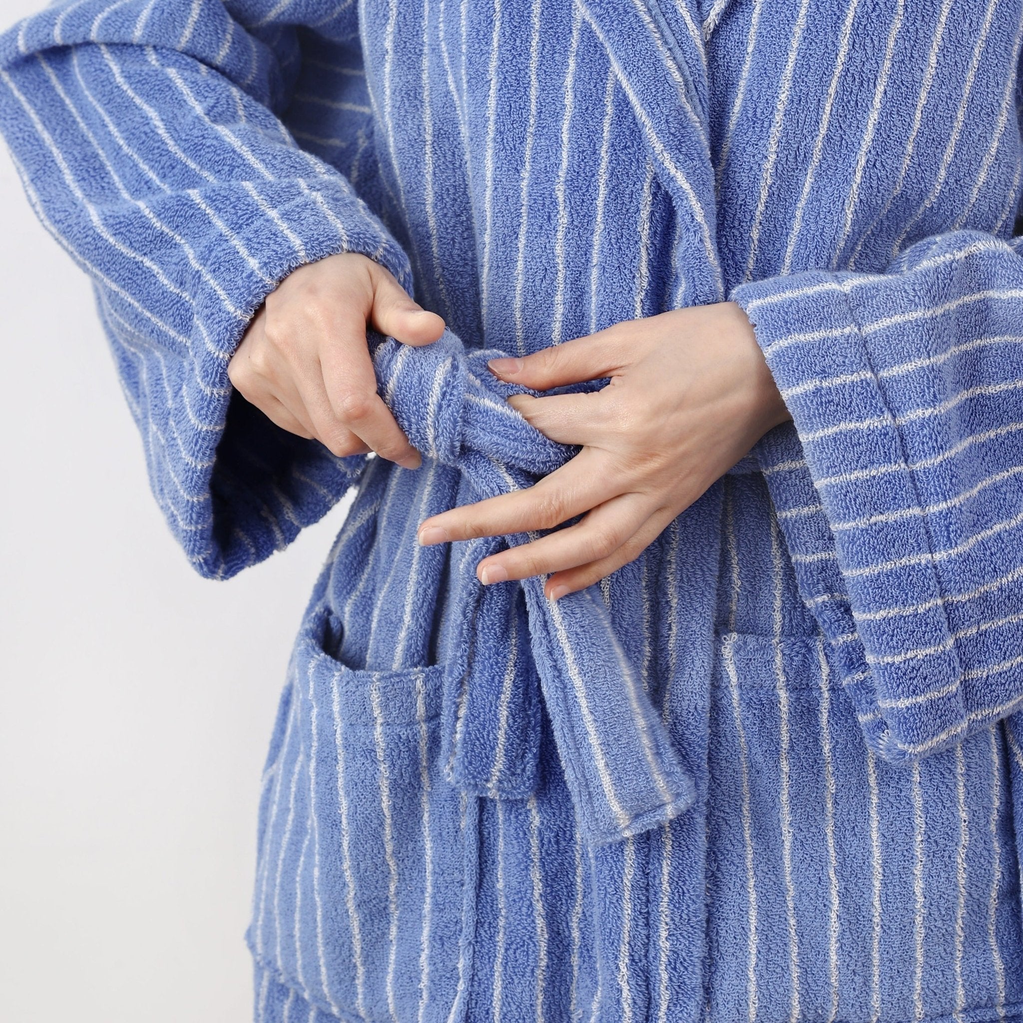 Coastal Striped Bathrobe