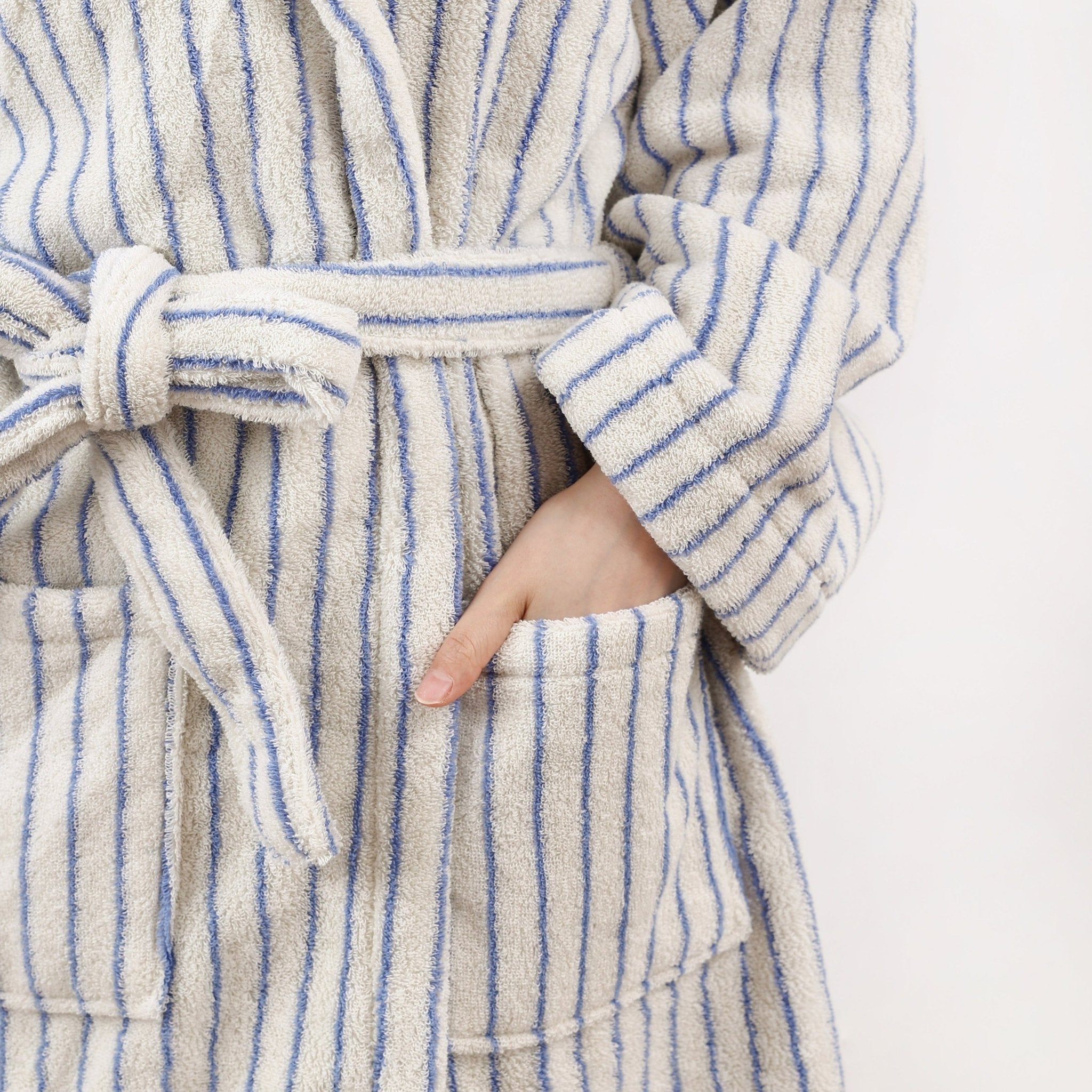 Coastal Striped Bathrobe