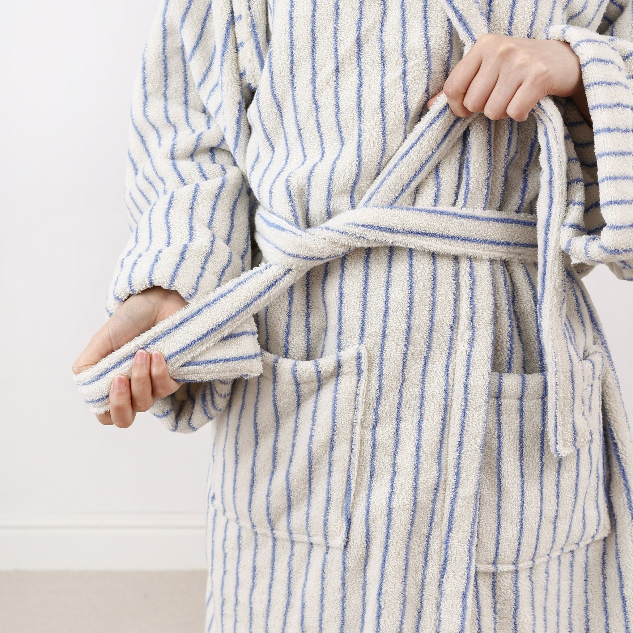 Coastal Striped Bathrobe