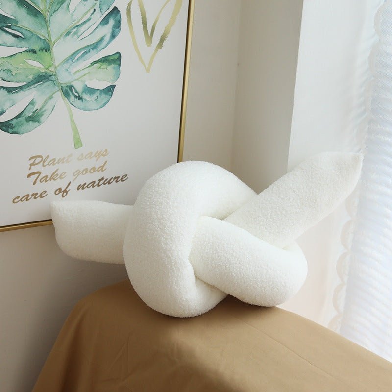 Coffee Time Knot Boucle Cushion