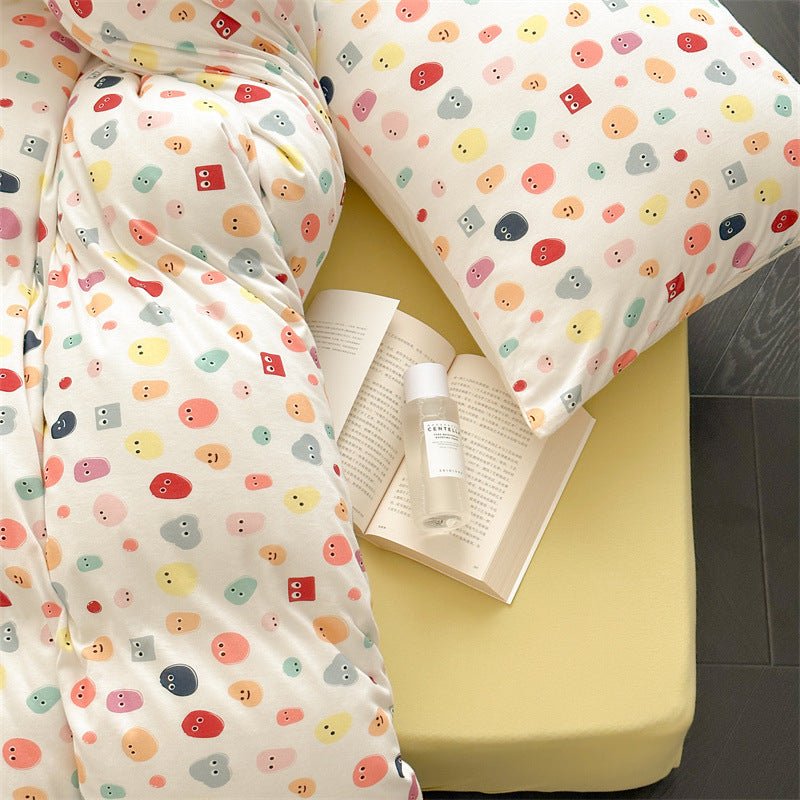 Colour Emoji Doodle Bedding Set