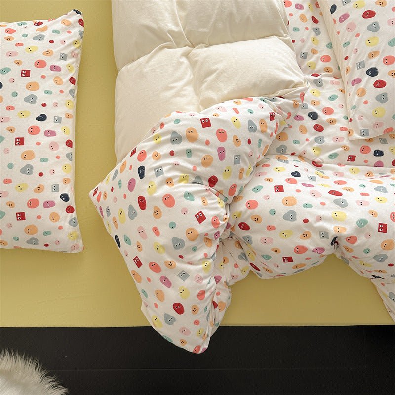 Colour Emoji Doodle Bedding Set