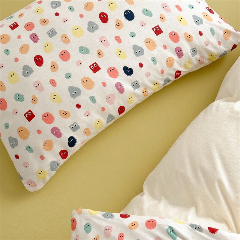 Colour Emoji Doodle Bedding Set