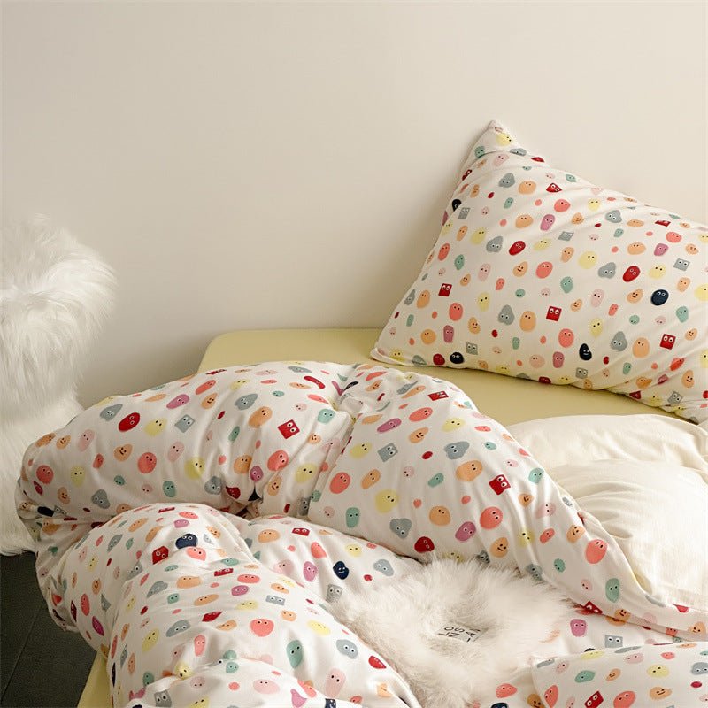 Colour Emoji Doodle Bedding Set