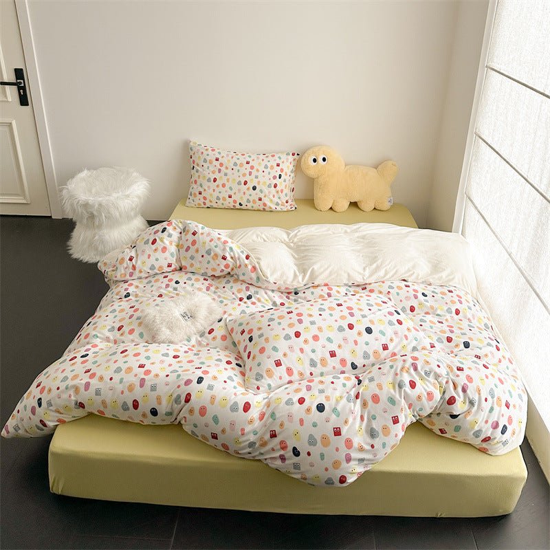 Colour Emoji Doodle Bedding Set