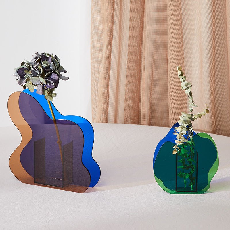 Colourful Nordic Irregular Acrylic Vase