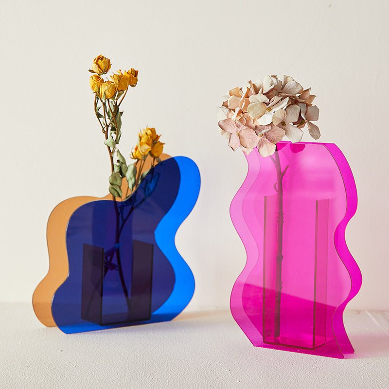 Colourful Nordic Irregular Acrylic Vase