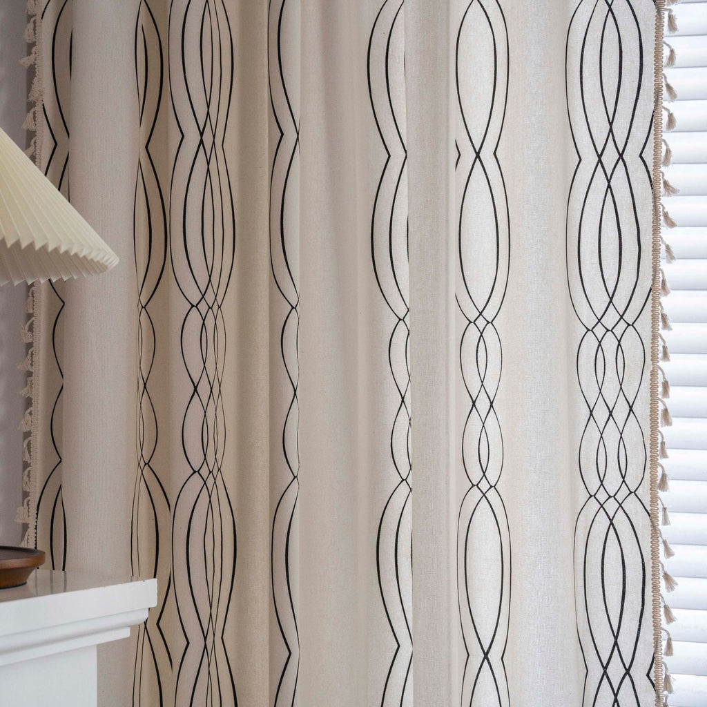 Contemporary Wave Curtain