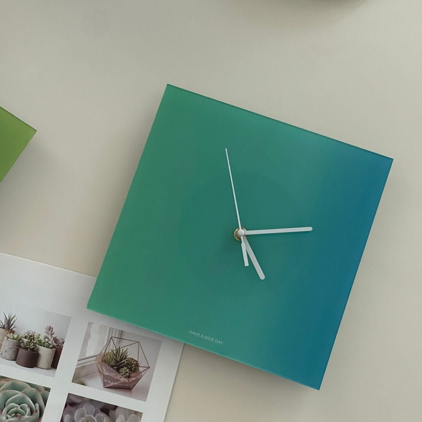 Cool Gradient Acrylic Clock