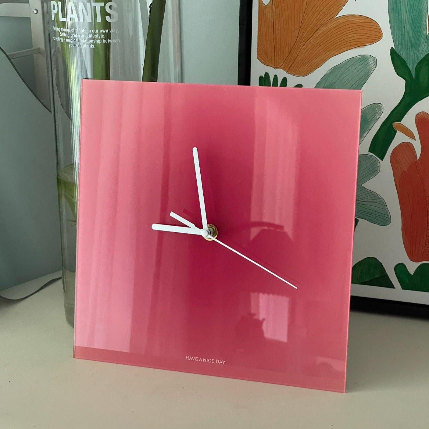 Cool Gradient Acrylic Clock