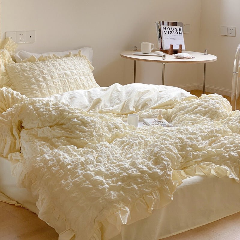 Cream Puff Quilt Cover Set