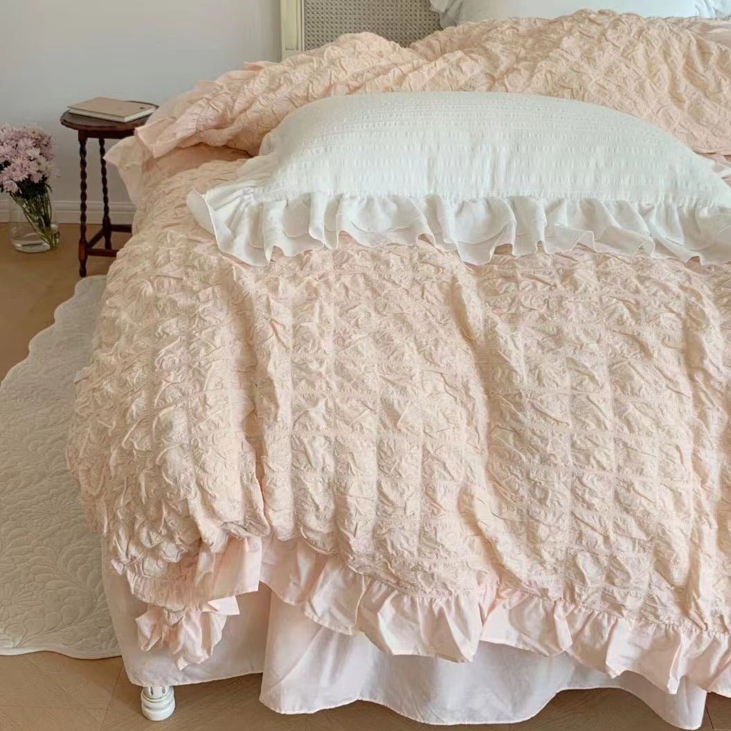 Cream Puff Quilt Cover Set