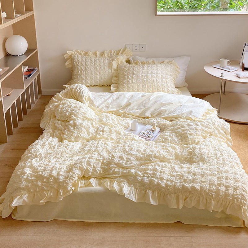 Cream Puff Quilt Cover Set