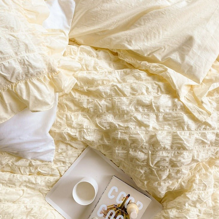 Cream Puff Quilt Cover Set