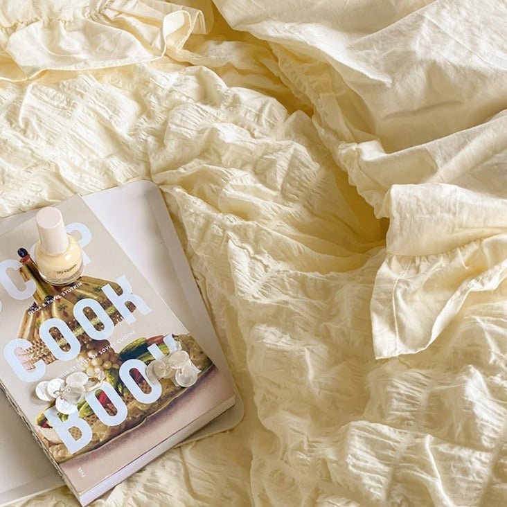 Cream Puff Quilt Cover Set