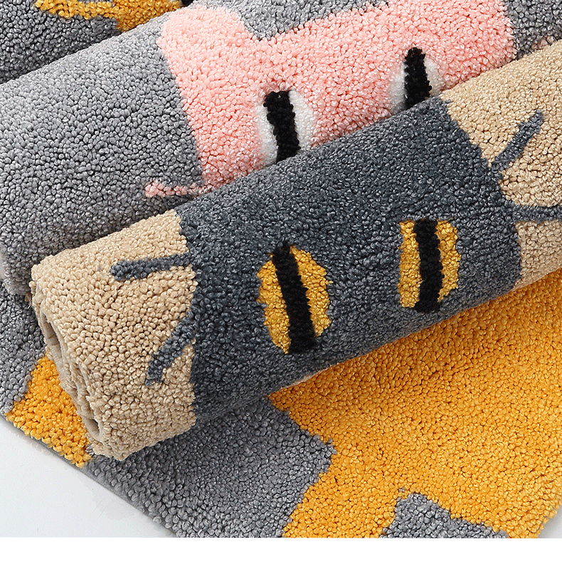 Curious Cat Bath Mat