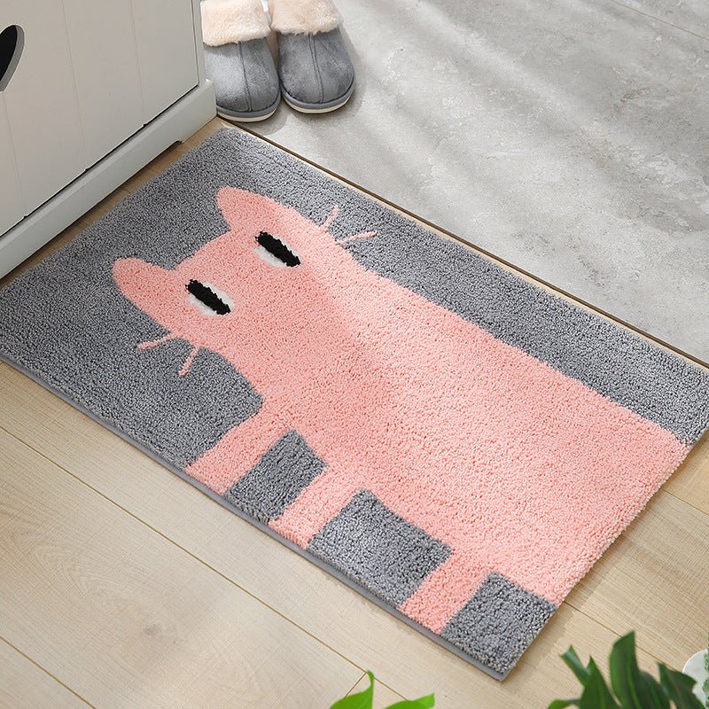 Curious Cat Bath Mat