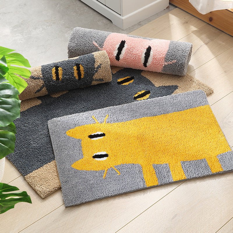 Curious Cat Bath Mat