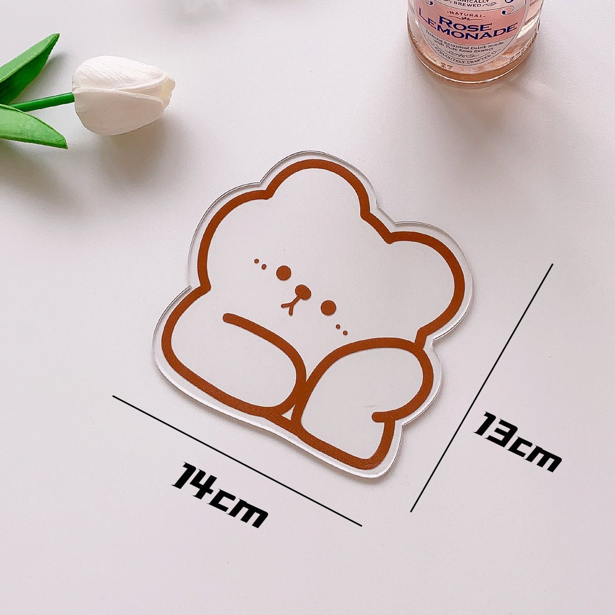 Cute Transparent Acrylic Coaster