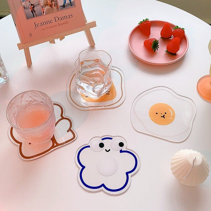 Cute Transparent Acrylic Coaster
