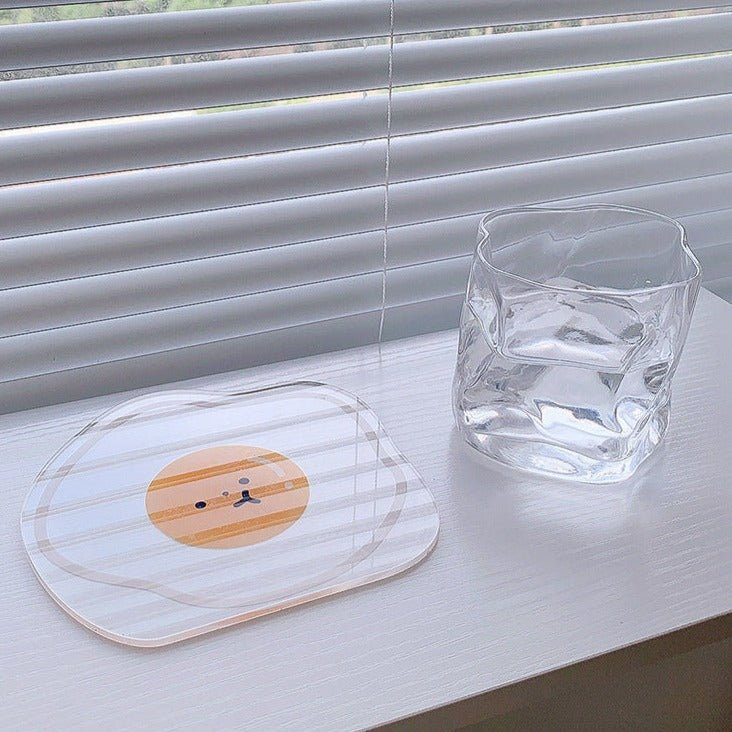 Cute Transparent Acrylic Coaster