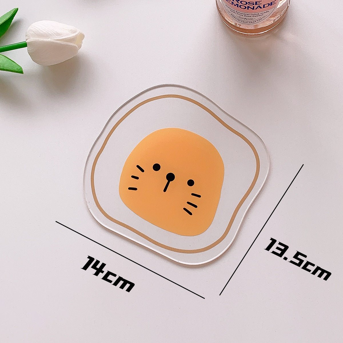 Cute Transparent Acrylic Coaster
