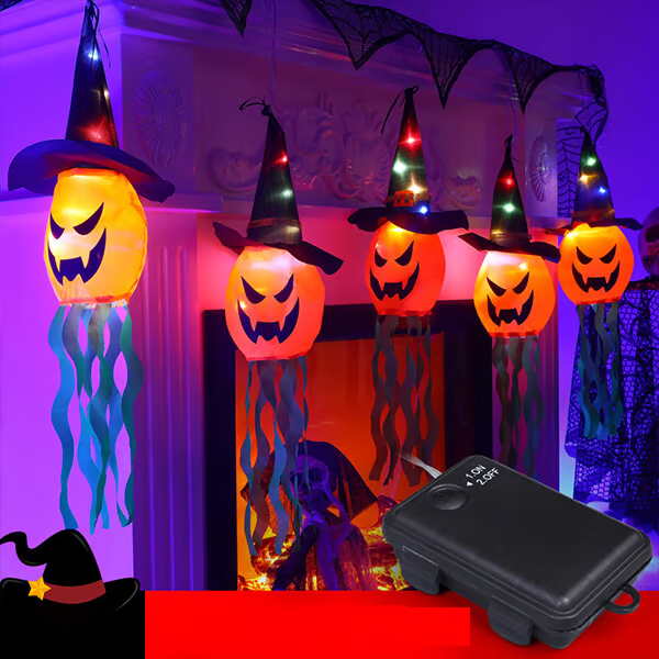 LED Halloween Decoration Flashing Light Gypsophila Ghost Festival（ 5pcs/Set）