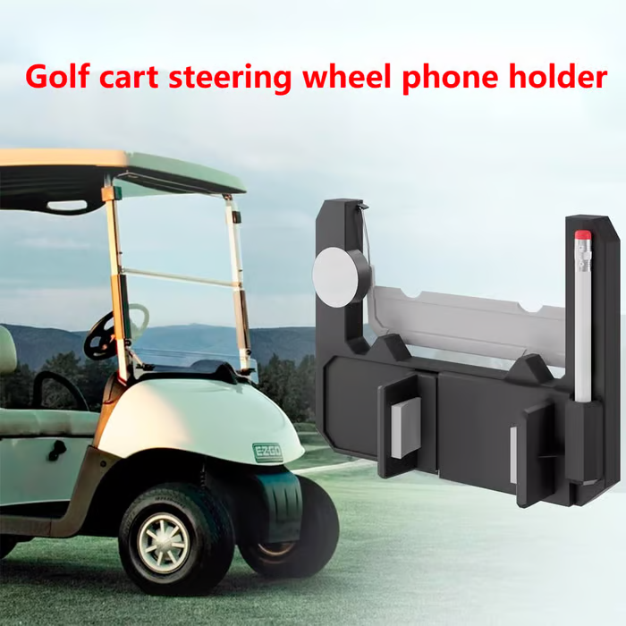 🌟⛳ Golf cart steering wheel phone holder