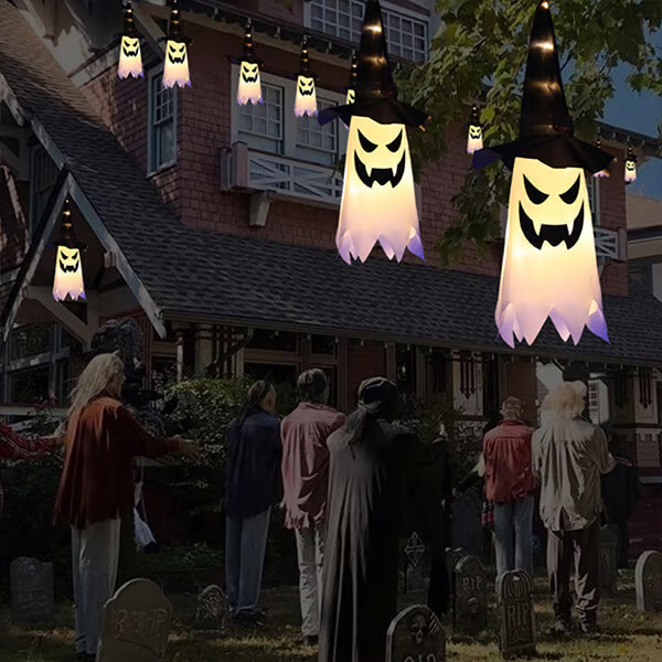 LED Halloween Decoration Flashing Light Gypsophila Ghost Festival（ 5pcs/Set）