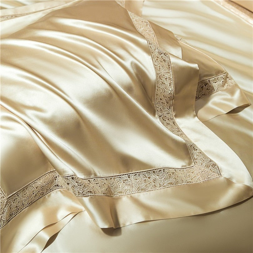 Willa Gold Modern Egyptian Cotton Satin Bedding Set