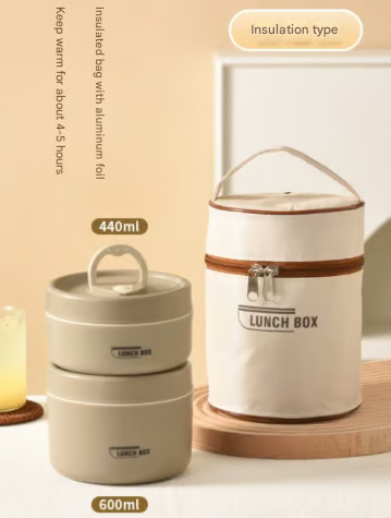 🎅2025 Christmas Hot Sale 🔥🔥Portable Insulated Lunch Container Set🥗