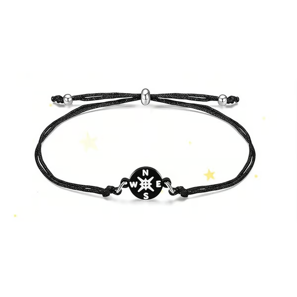 Graduation Compass Bracelet for Class of 2026 – Inspirational Gift for Her Him, High School College 8th Grade Graduate, Stainless Steel with Heartfelt Card & Graduation Cap Box