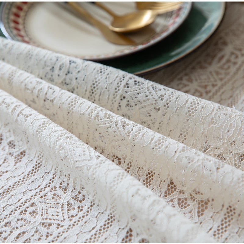 Dahlia Doily Floral Lace Table Cloth