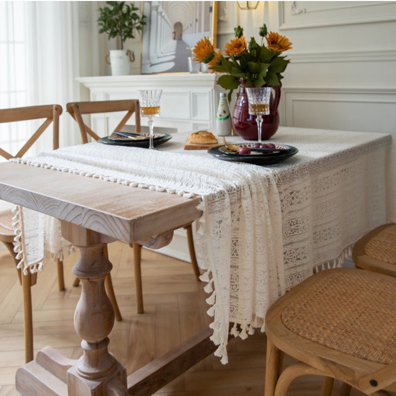 Dahlia Doily Floral Lace Table Cloth
