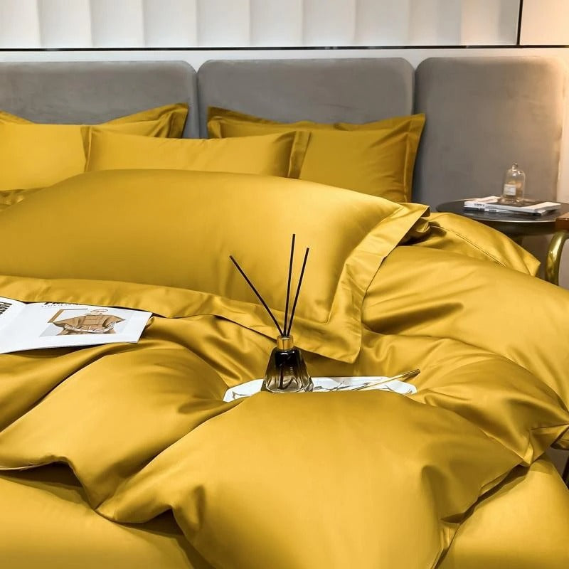 Neo Gold Silky Egyptian Cotton Bedding Set