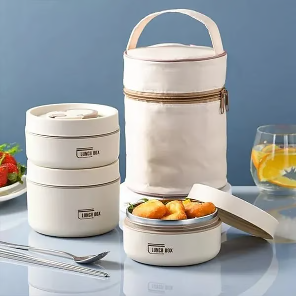 🎅2025 Christmas Hot Sale 🔥🔥Portable Insulated Lunch Container Set🥗