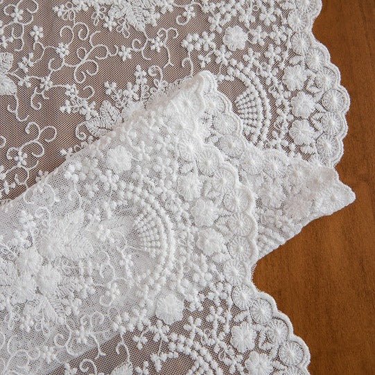 Decadent Flower Lace Table Runner