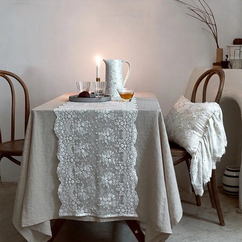 Decadent Flower Lace Table Runner