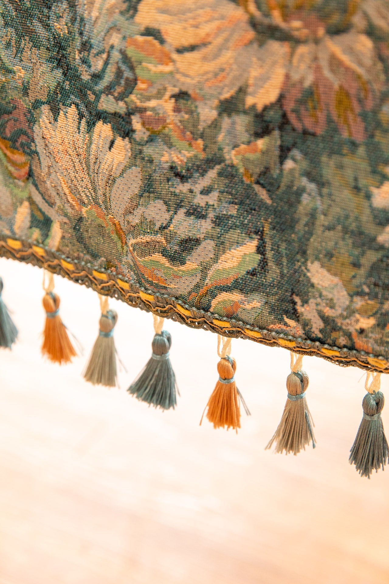 Blue Gerbera Table Runner