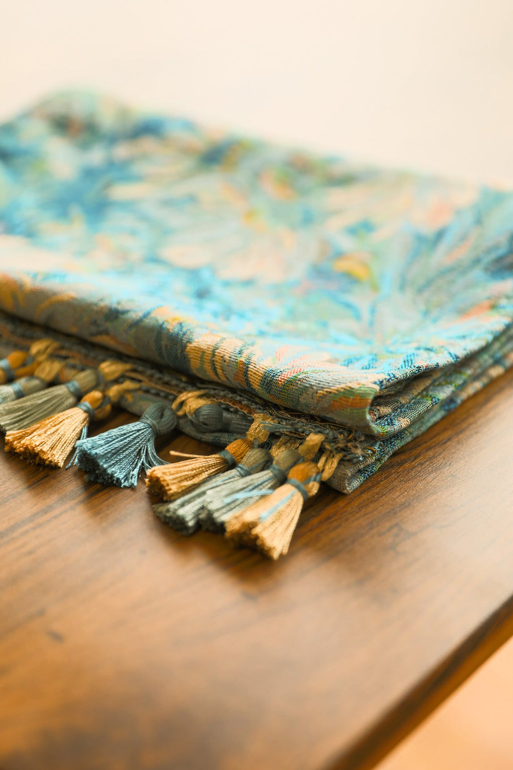 Blue Gerbera Table Runner