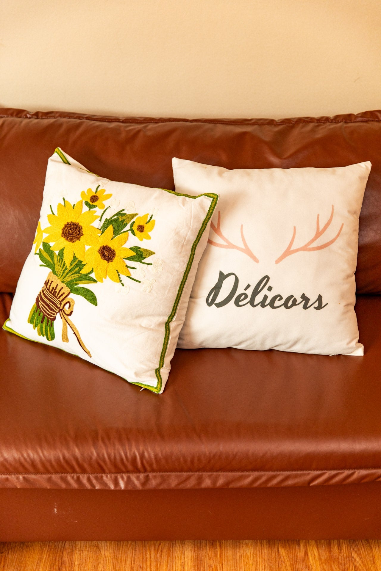 Bright Garden Embroidery Cushion