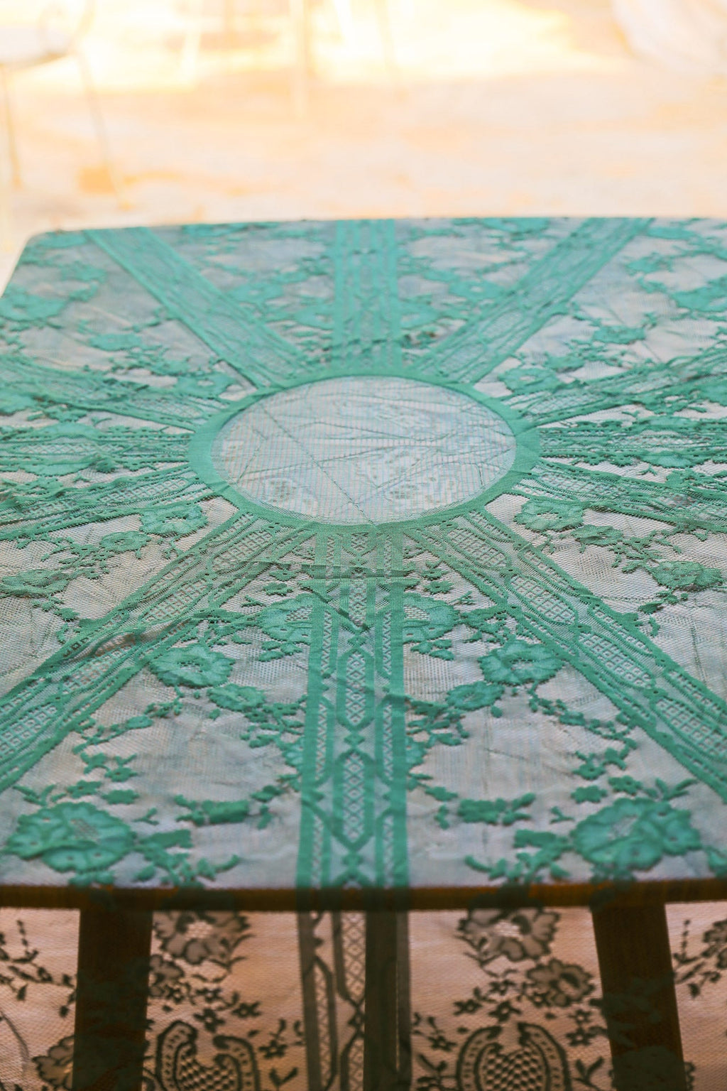 Moss Adventure Lace Round Table Cloth