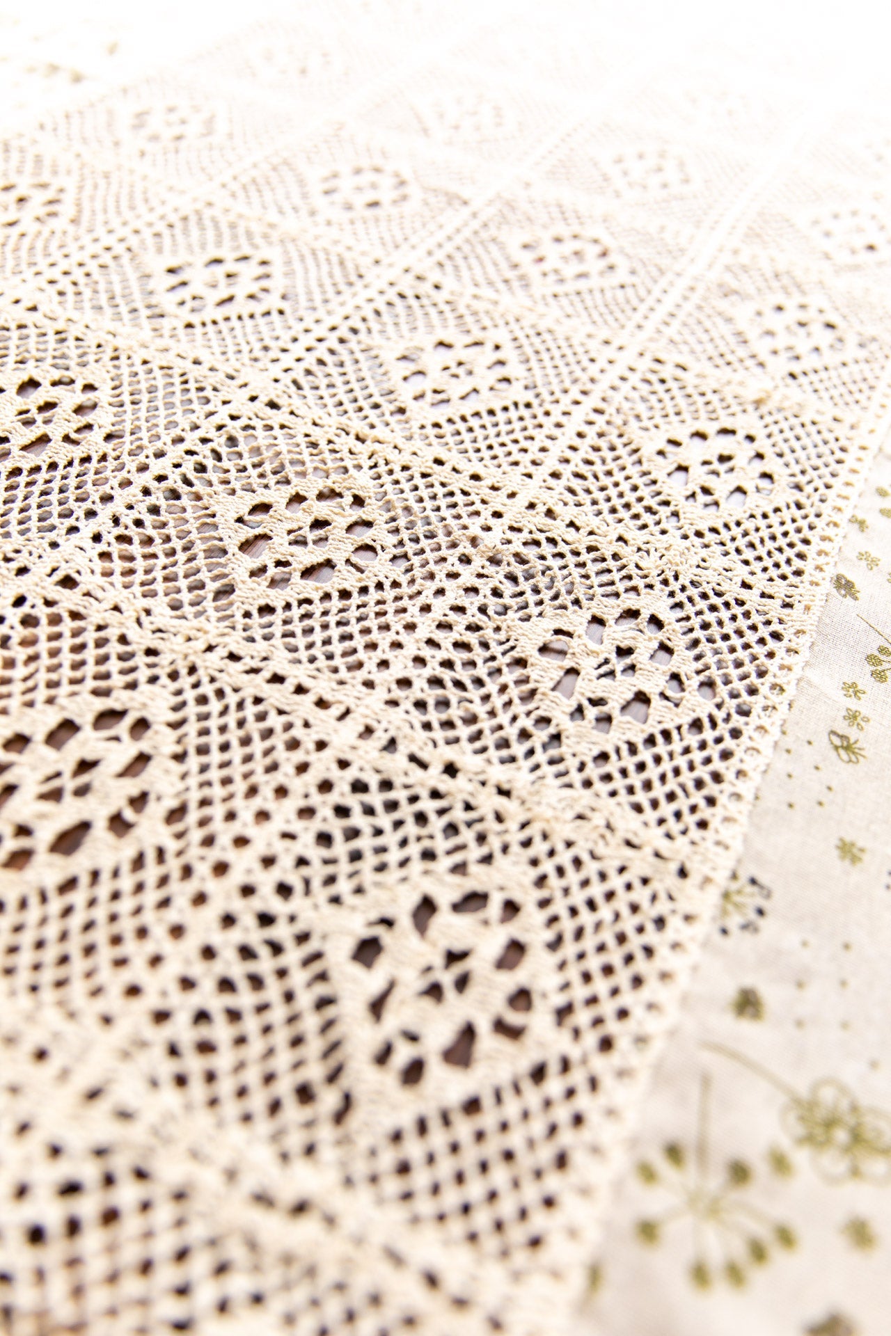 Peaceful Beige Table Cloth