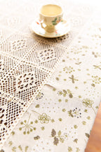 Peaceful Beige Table Cloth