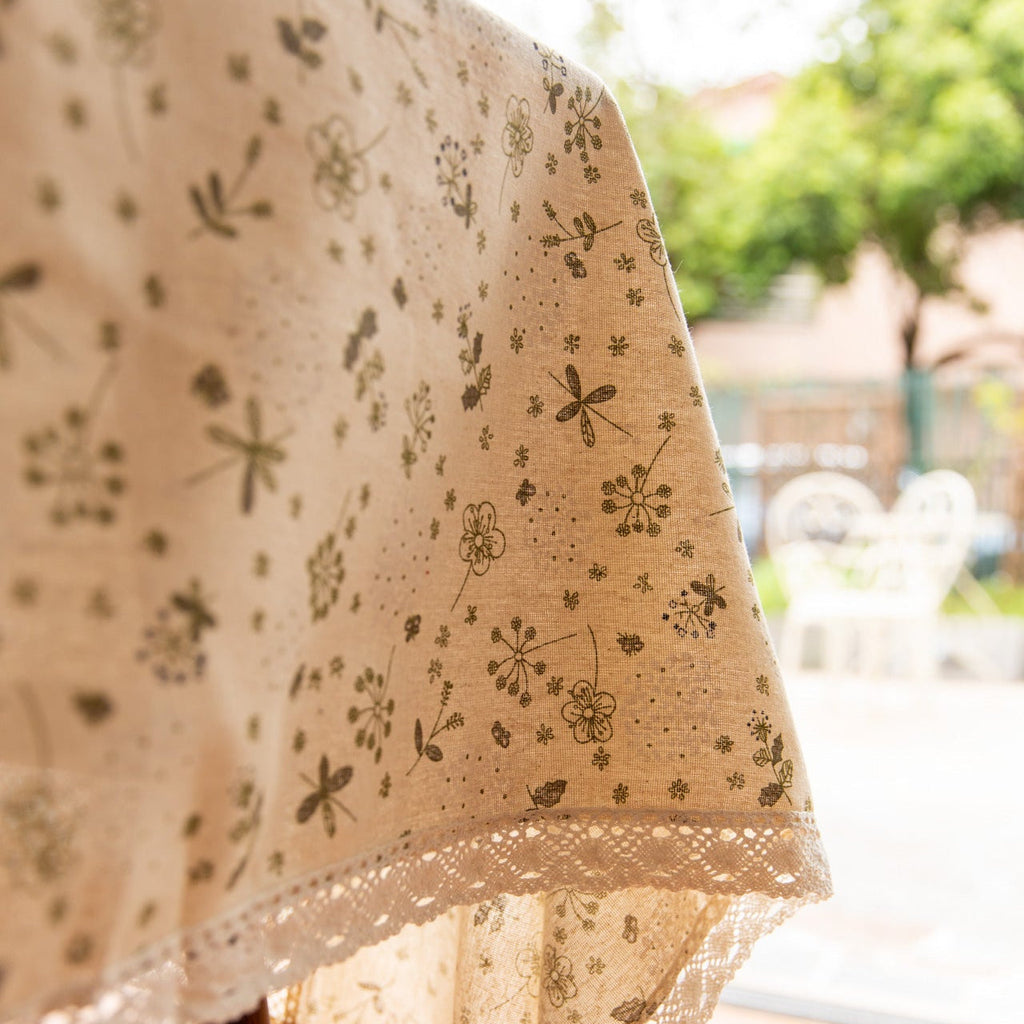 Peaceful Beige Table Cloth