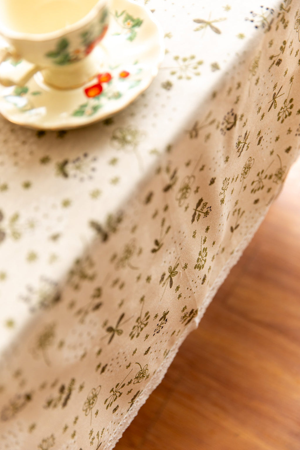 Peaceful Beige Table Cloth