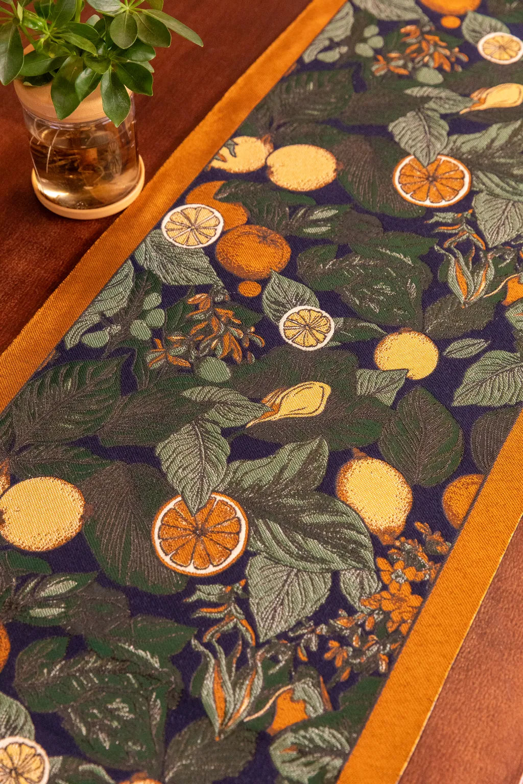 Citrus Grove Tassel Runner