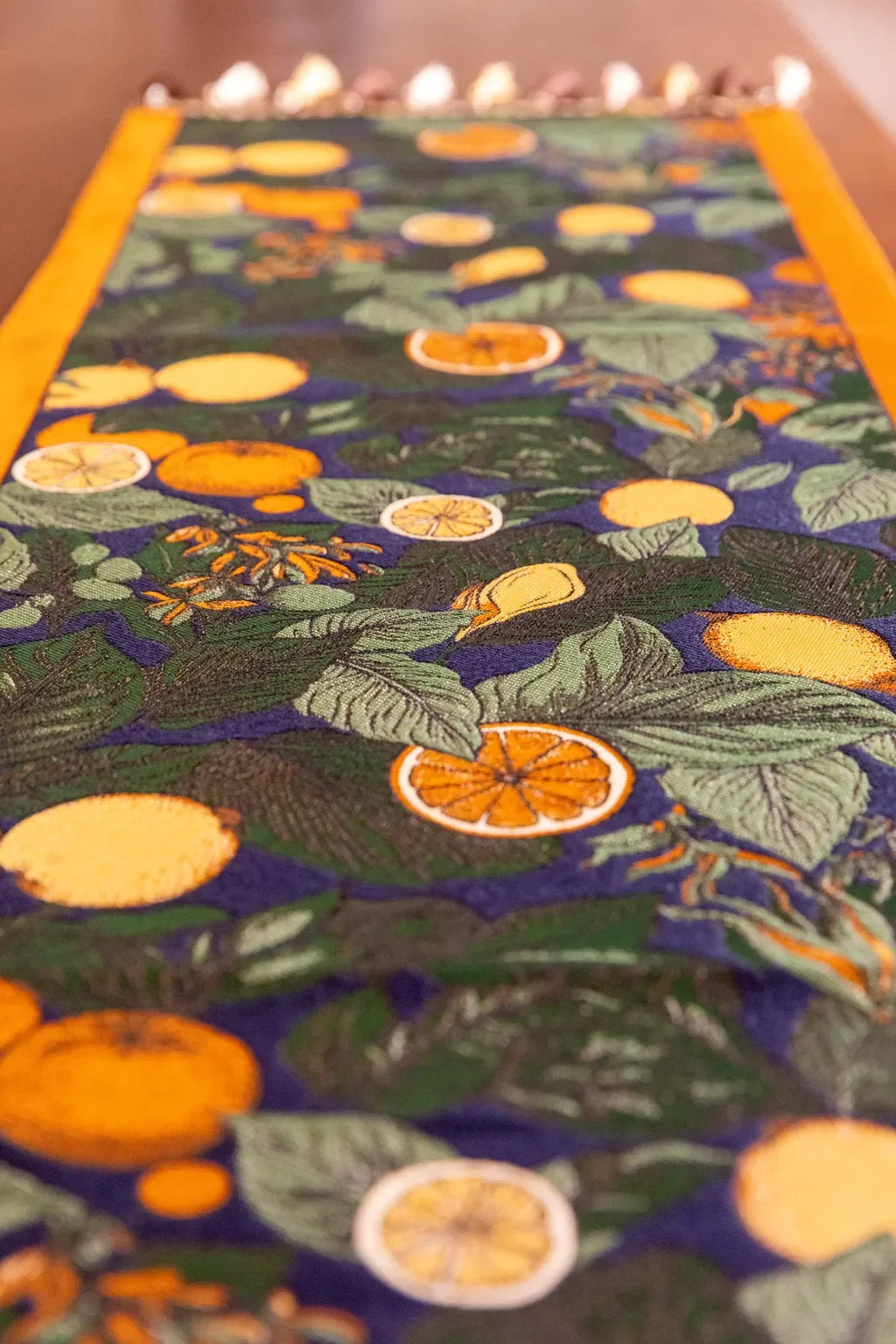Citrus Grove Tassel Runner