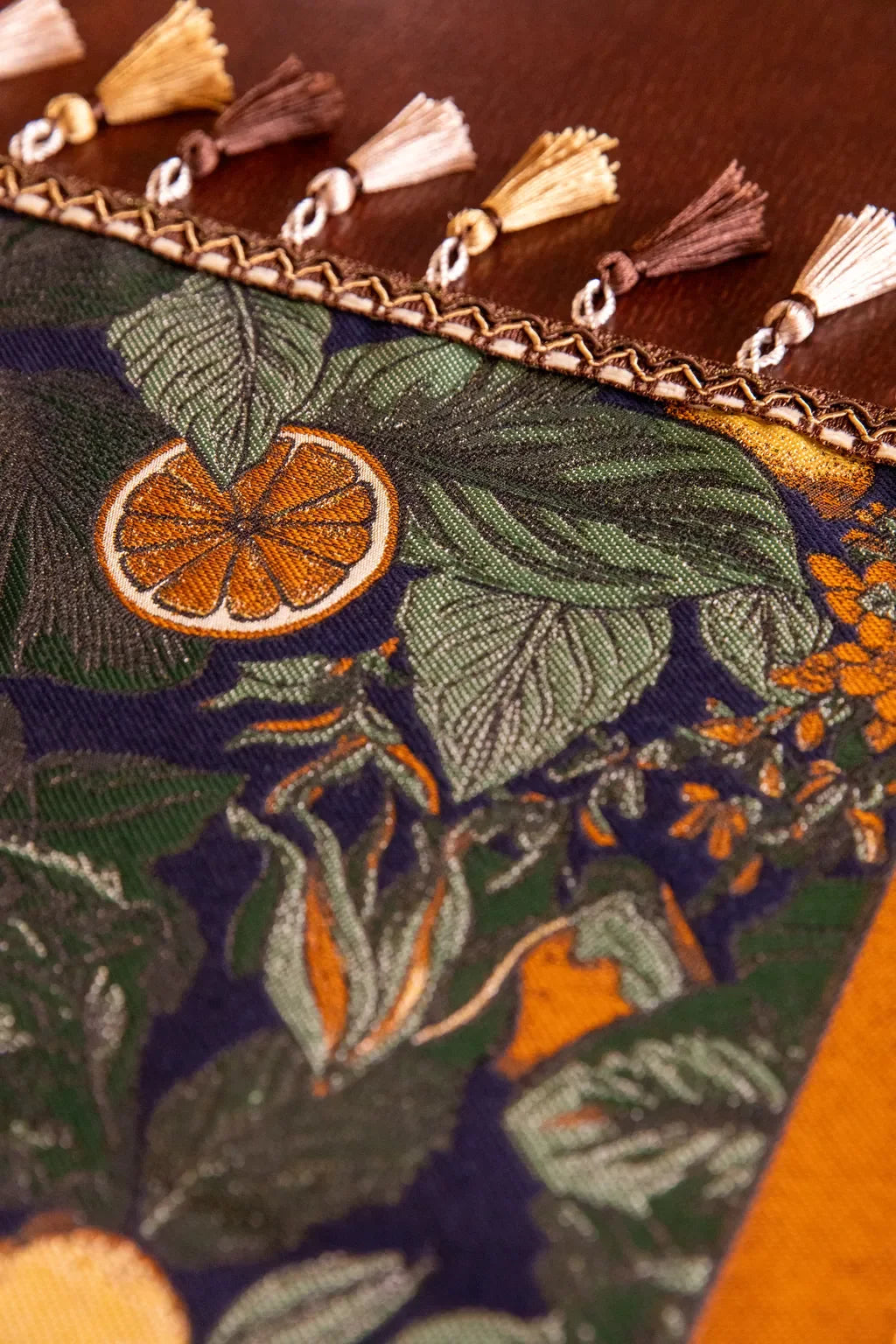 Citrus Grove Tassel Runner
